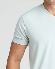 Organic V-Neck T-Shirt (Slim Fit) / Mint