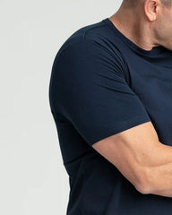 Organic Crew Neck T-Shirt (Slim Fit) / Navy