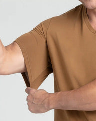 Organic V-Neck T-Shirt (Slim Fit) / Tobacco