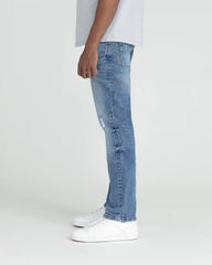 Slim Fit / Glacier  (Ripped - Med Blue)
