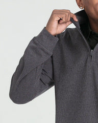Quarter Zip Pullover / Charcoal Heather