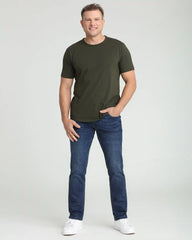 Organic Crew Neck T-Shirt (Slim Fit) / Olive