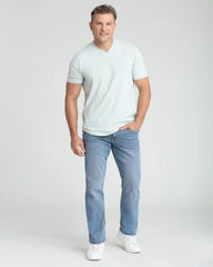 Organic V-Neck T-Shirt (Slim Fit) / Mint