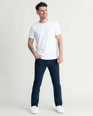 Organic Crew Neck T-Shirt (Slim Fit) / White