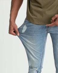 Skinny Fit / Ice (Ripped - Light Tint)