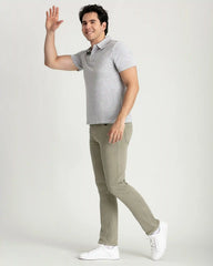 Organic Polo Shirt / Heather Grey