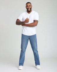 Organic V-Neck T-Shirt 3 Pack (Slim Fit) / White
