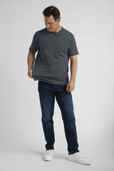 Organic Crew Neck T-Shirt 3 Pack (Relaxed Fit) / Steel