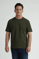 Organic Crew Neck T-Shirt 6 Pack (Relaxed Fit)/ Olive