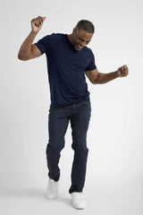 Organic Neck T-Shirt 6 Pack (Relaxed Fit) / Navy