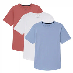 Organic Crew Neck T-Shirt 3 Pack (Slim Fit) / Americana