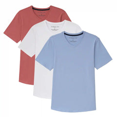 Organic V-Neck T-Shirt 3 Pack  (Slim Fit) / Americana