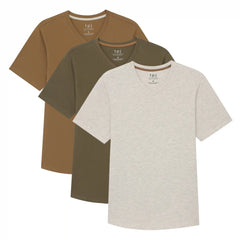 Organic V-Neck T-Shirt 3 Pack (Slim Fit) / Camo