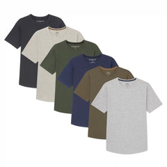 Organic Crew Neck T-Shirt 6 Pack (Slim Fit) / Central Park