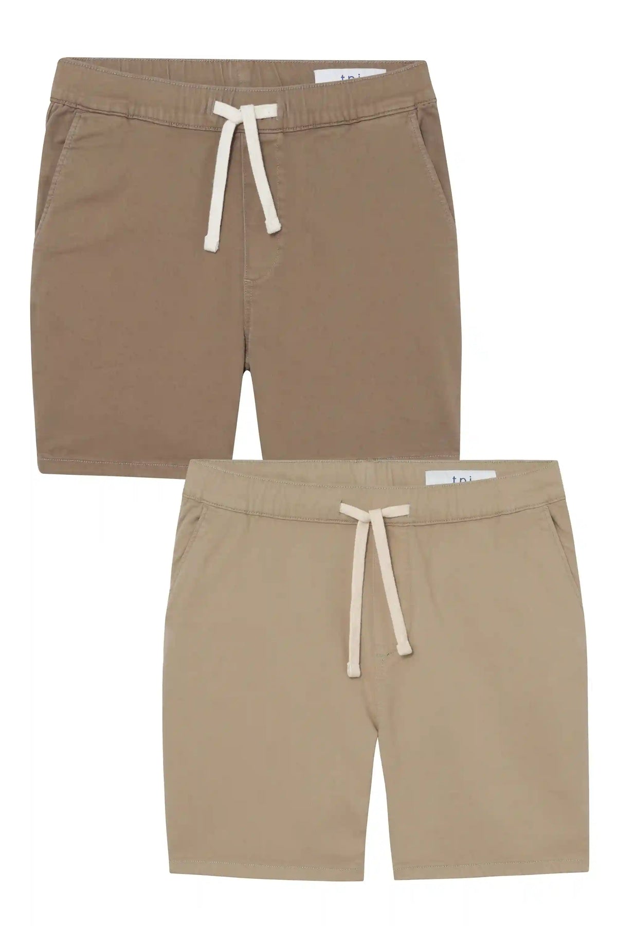 Everyday Comfort Shorts (Slim Fit) / Dark Khaki & Light Khaki