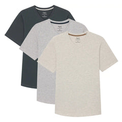 Organic V-Neck T-Shirt 3 Pack (Slim Fit) / Smokey