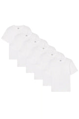 Organic Crew Neck T-Shirt 6 Pack (Relaxed Fit) / White