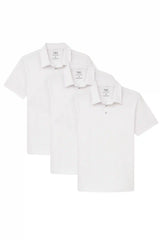 Organic Polo Shirt 3 Pack / White